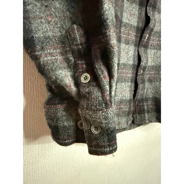Camisa manga larga marca Harley Davidson, color a cuadros de franela, Talla M 2018 4