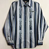 Camisa manga larga marca Harley Davidson, color azul a rayas, Talla M 2019 1
