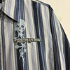 Camisa manga larga marca Harley Davidson, color azul a rayas, Talla M 2019 5