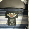 Camisa manga larga marca Harley Davidson, color azul a rayas, Talla M 2019 3