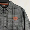 Camisa manga larga marca Harley Davidson, color gris a cuadros, Talla M 2021 4