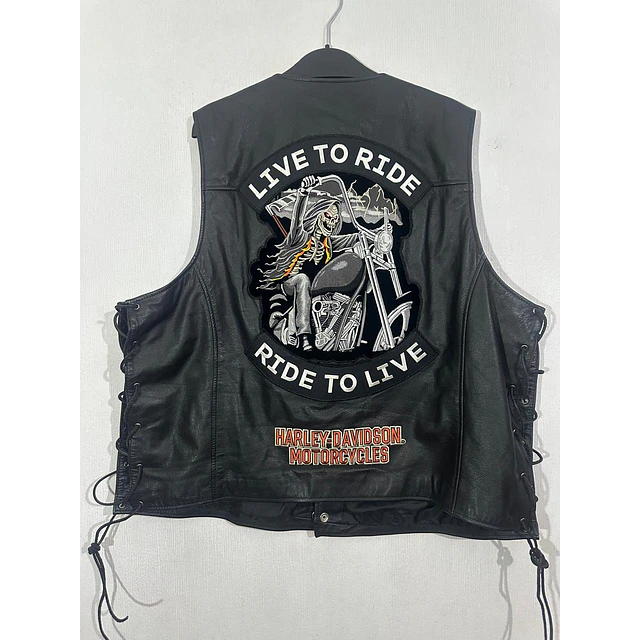 Chaqueta Vest Cuero Marca Harley Davidson, Talla 2XL 2023 2