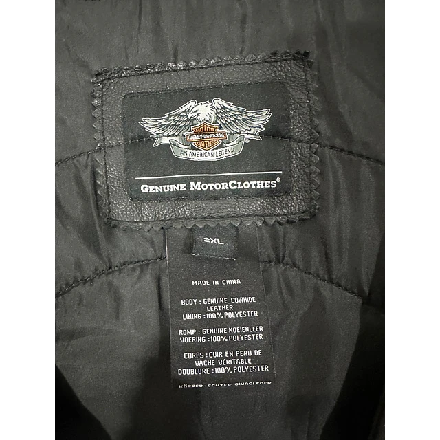 Chaqueta Vest Cuero Marca Harley Davidson, Talla 2XL 2023 3