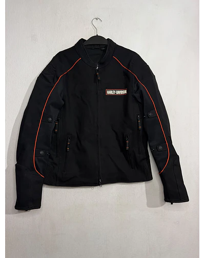 Chaqueta cordura hombre marca Harley Davidson, color negro Talla L 2024
