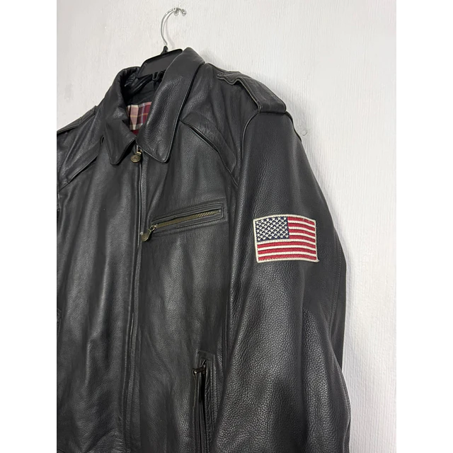 Chaqueta cuero marca Indian Mortorcycle hombre talla XL 2026 2