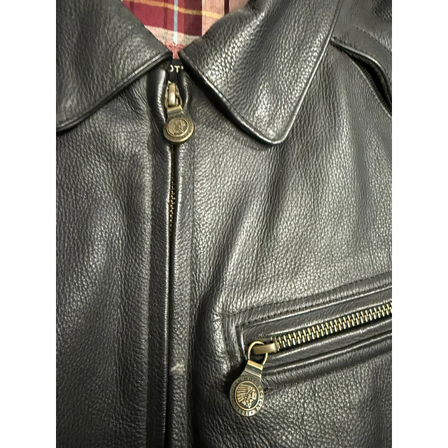 Chaqueta cuero marca Indian Mortorcycle hombre talla XL 2026 8