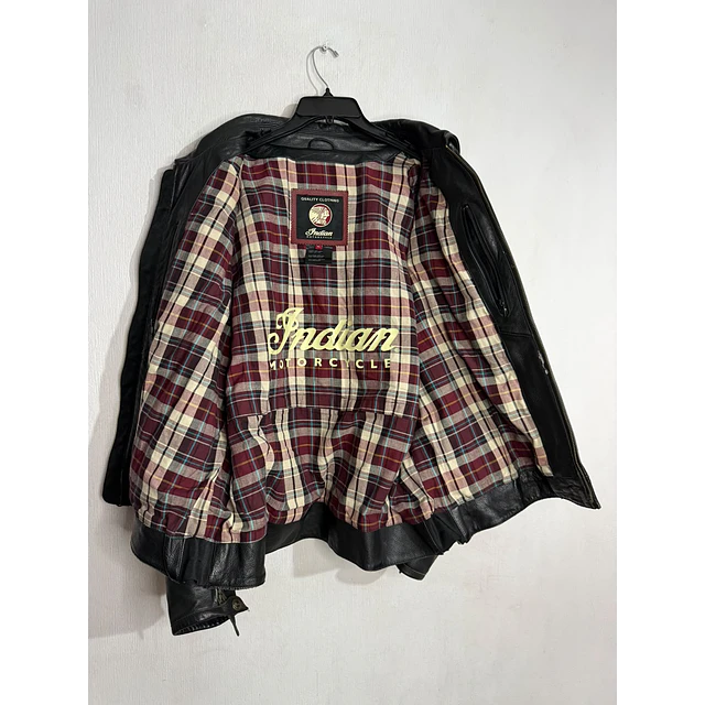 Chaqueta cuero marca Indian Mortorcycle hombre talla XL 2026 11