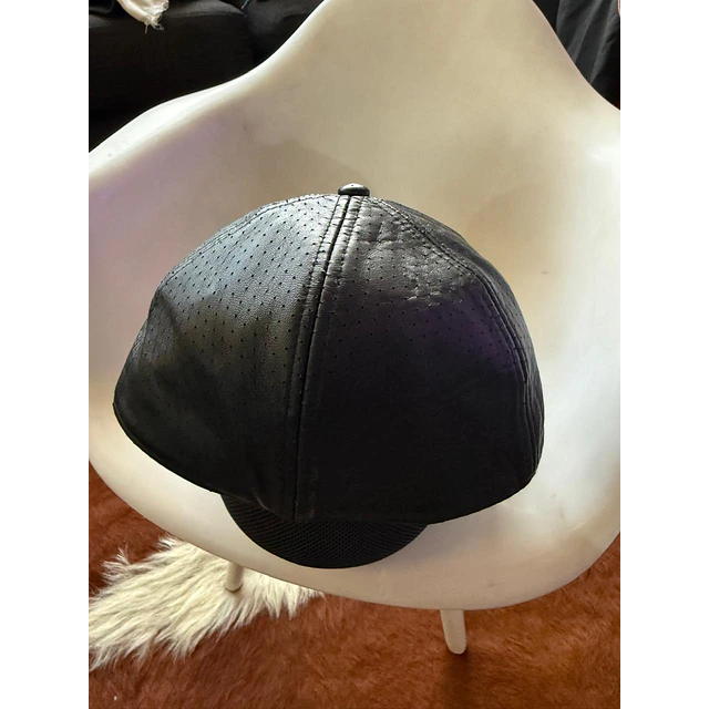 Gorro jockey cuero, color negro harley davidson Talla XL 2027 3
