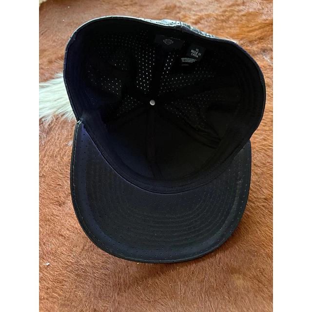 Gorro jockey cuero, color negro harley davidson Talla XL 2027 5
