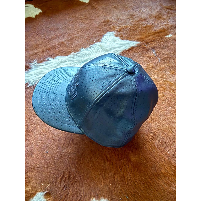 Gorro jockey cuero, color negro harley davidson Talla XL 2027 6