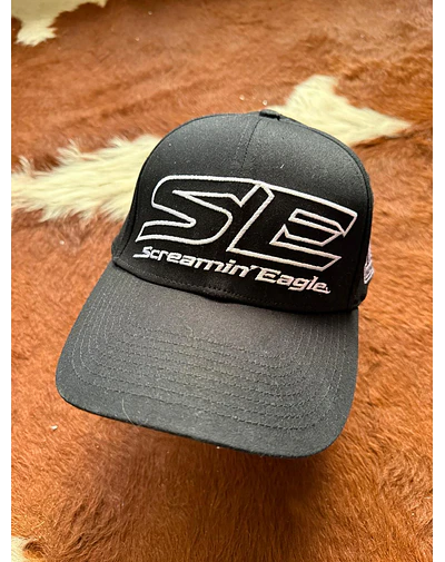 Gorro jockey, color negro harley davidson SE Talla L 2029