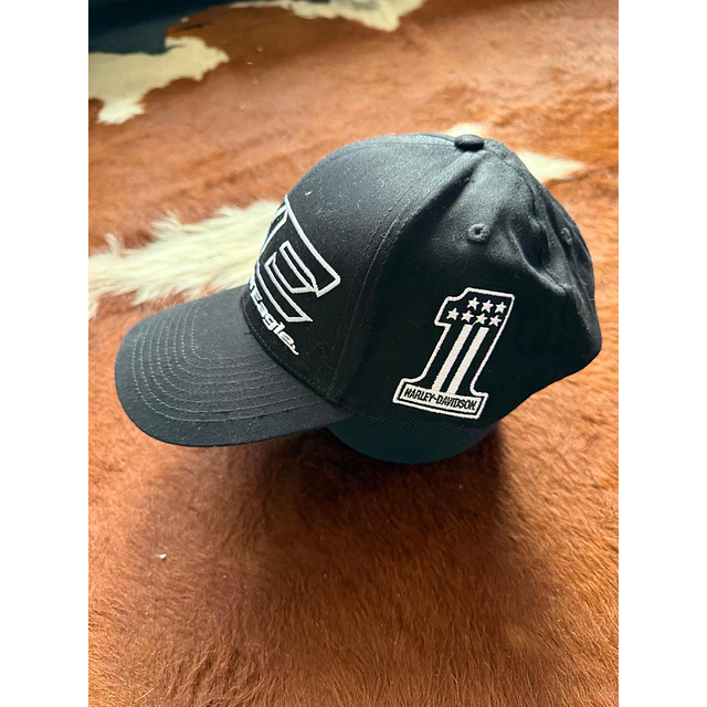 Gorro jockey, color negro harley davidson SE Talla L 2029 2