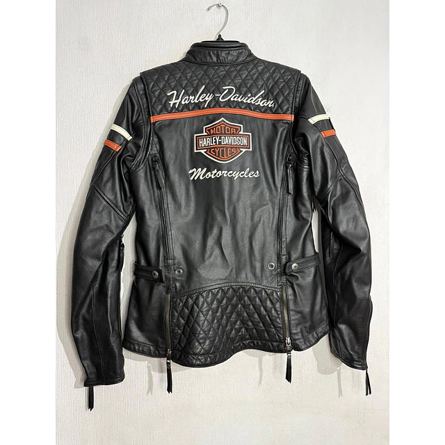 Chaqueta cuero mujer, marca Harley Davidson,  talla M, 2030 2