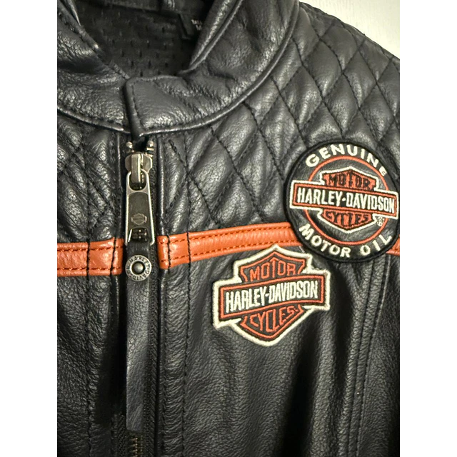 Chaqueta cuero mujer, marca Harley Davidson,  talla M, 2030 7