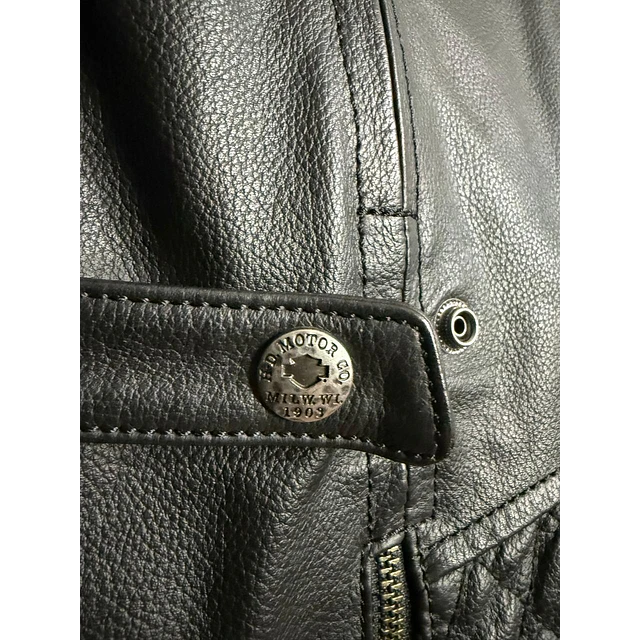 Chaqueta cuero mujer, marca Harley Davidson,  talla M, 2030 9