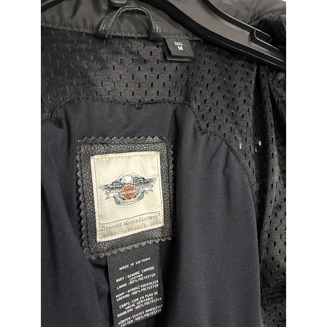 Chaqueta cuero mujer, marca Harley Davidson,  talla M, 2030 3