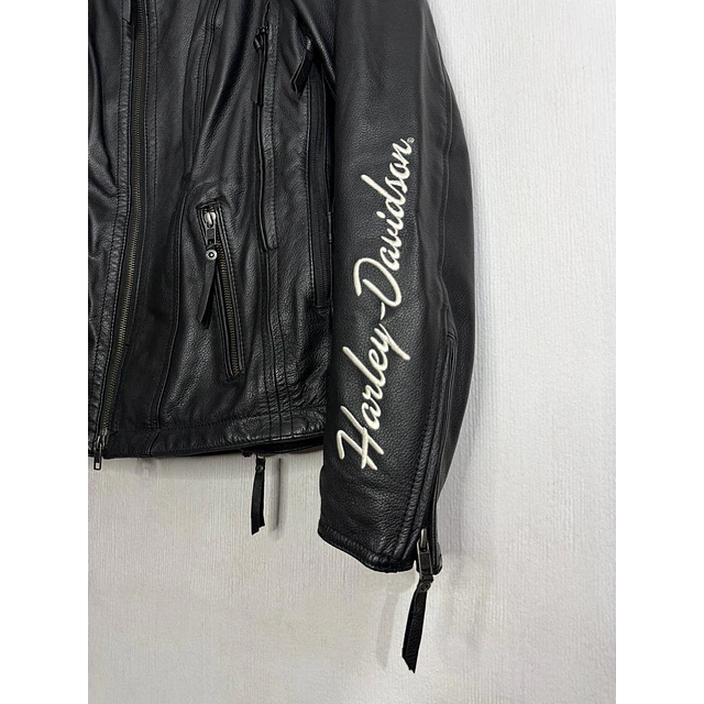 Chaqueta cuero mujer, marca Harley Davidson,  talla M, 2030 8