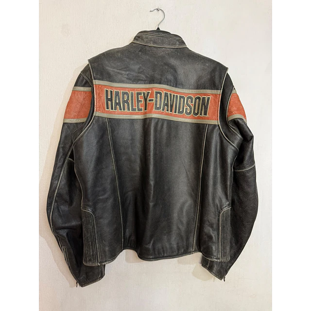 Chaqueta cuero marca Harley davidson, Victory Lane, color negro talla XL 2031 2