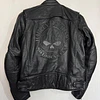 Chaqueta cuero hombre marca Harley Davidson, talla L Modelo Skull reflectante 2034 8