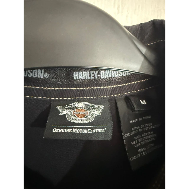 Camisa manga larga, marca Harley Davidson, Modelo Eagle color azul talla M 2035 3