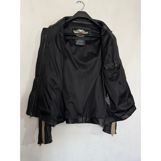 Chaqueta cuero respirable, marca Harley Davidson hombre, talla XL 2036 4