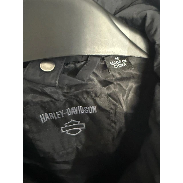 Chaqueta sin mangas, marca Harley Davidson, color negro, talla M mujer 2040 3