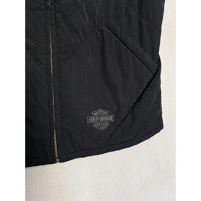 Chaqueta sin mangas, marca Harley Davidson, color negro, talla M mujer 2040 5