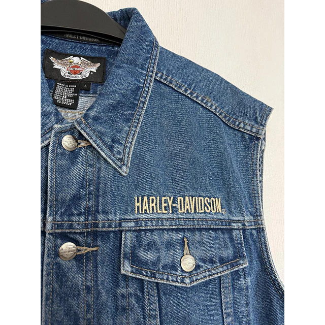 Chaqueta Parchera Vest jeans, marca Harley Davidson Talla L 2046 4