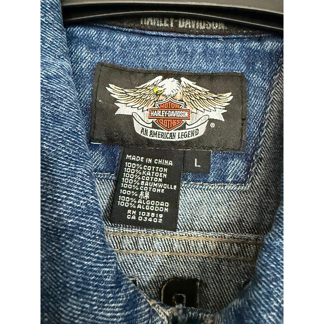 Chaqueta Parchera Vest jeans, marca Harley Davidson Talla L 2046 3