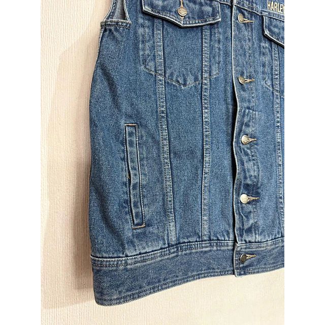 Chaqueta Parchera Vest jeans, marca Harley Davidson Talla L 2046 6