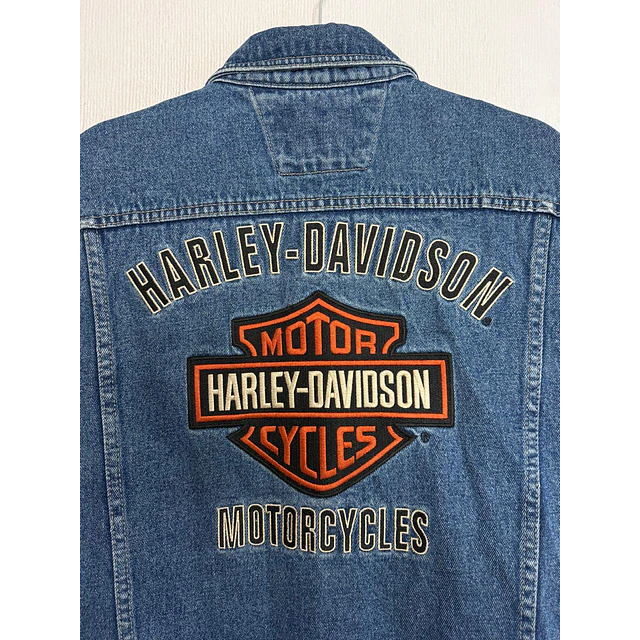 Chaqueta Parchera Vest jeans, marca Harley Davidson Talla L 2046 8