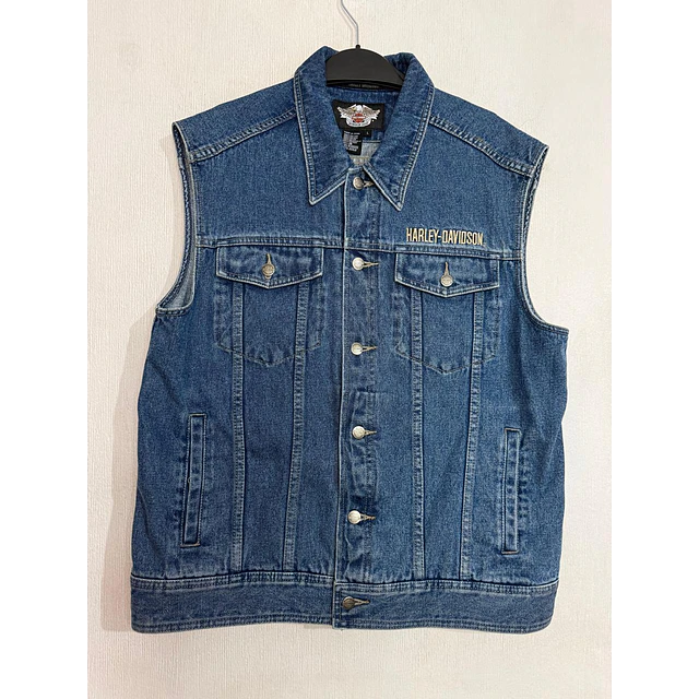 Chaqueta Parchera Vest jeans, marca Harley Davidson Talla L 2046 1