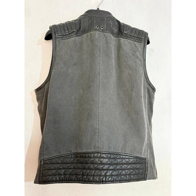 Chaqueta parchera vest, marca Harley Davidson, color gris, talla L 2047 2