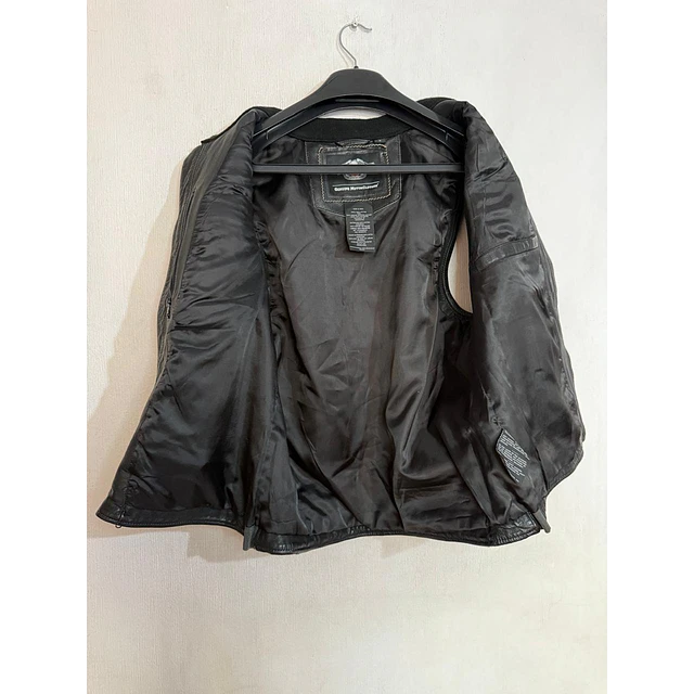 Chaqueta parchera vest, marca Harley Davidson, color gris, talla L 2047 3