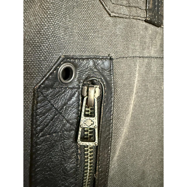 Chaqueta parchera vest, marca Harley Davidson, color gris, talla L 2047 7