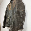 Chaqueta cuero marca Harley Davidson, talla M color cafe con protecciones 2048 9