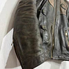 Chaqueta cuero marca Harley Davidson, talla M color cafe con protecciones 2048 11