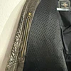 Chaqueta cuero marca Harley Davidson, talla M color cafe con protecciones 2048 12