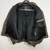 Chaqueta cuero marca Harley Davidson, talla M color cafe con protecciones 2048 4
