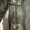 Chaqueta cuero marca Harley Davidson, talla M color cafe con protecciones 2048 17