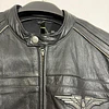 Chaqueta cuero marca Harley davidson, Modelo wing skull reflectante, color negro talla M 2049 11