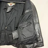 Chaqueta cuero marca Harley davidson, Modelo wing skull reflectante, color negro talla M 2049 14