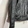 Chaqueta cuero marca Harley davidson, Modelo wing skull reflectante, color negro talla M 2049 17