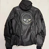 Chaqueta cuero mujer, marca Harley Davidson, Modelo Skull Reflectante talla XL 2051 2