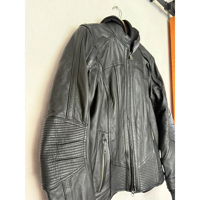 Chaqueta cuero mujer, marca Harley Davidson, Modelo Skull Reflectante talla XL 2051 5