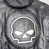 Chaqueta cuero mujer, marca Harley Davidson, Modelo Skull Reflectante talla XL 2051 8