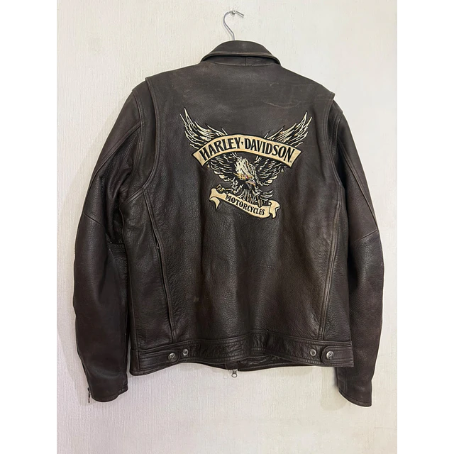 Chaqueta cuero marca Harley davidson, Back Eagle, color Terracota talla L 2052 2