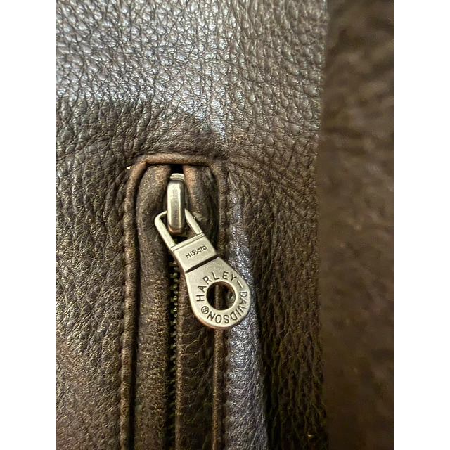 Chaqueta cuero marca Harley davidson, Back Eagle, color Terracota talla L 2052 12