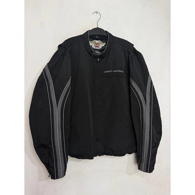 Chaqueta tela marca Harley davidson, color negro talla XL 2053 1