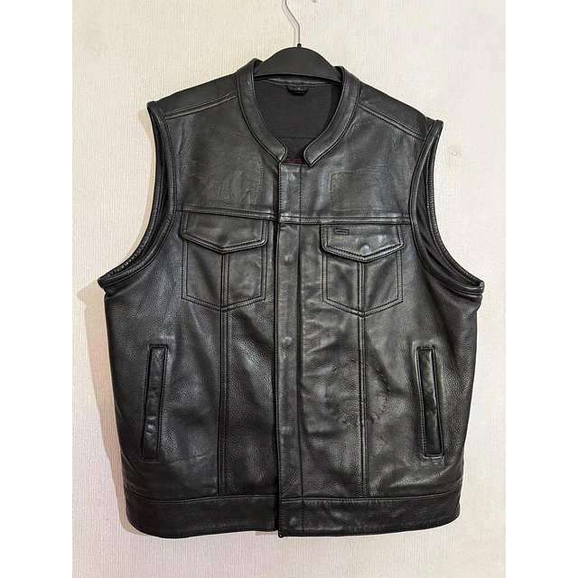 Chaqueta Vest Bicker Club cuero, marca FIRST 2054 1